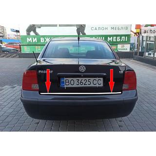 Nerjaveča okrasna letev roba prtljažnika SD 1996-2001 Volkswagen Passat B5 1997–2005 fotografija 1