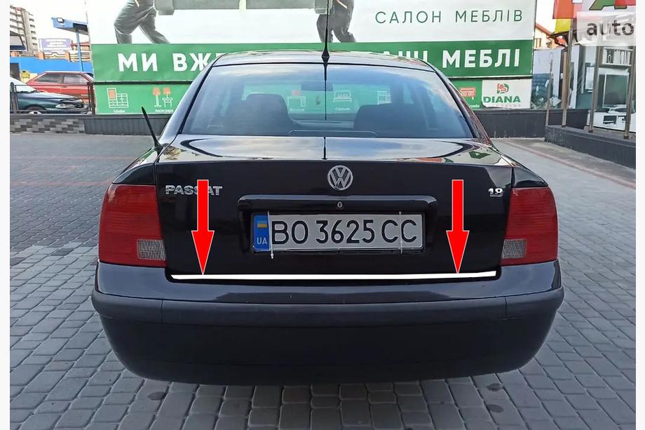 Volkswagen Passat B5 1997–2005 Nerjaveča okrasna letev roba prtljažnika SD 1996-2001 Image