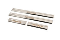 Volkswagen Tiguan 2007–2016 Obloge pragov Carmos (4-delni komplet, inox) fotografija 2