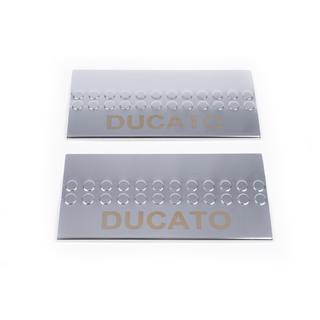 Carmos V1 notranje obloge pragov (2 kosa, nerjaveče jeklo) Fiat Ducato 2006–2025 fotografija 2