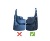 Toyota Land Cruiser 200 2007–2021 Zadnje blatne zavesice 2015-2021 (2 kosa, za body kit, široke) fotografija 2