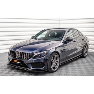 DPT V2 sprednji lip spojler za sprednji odbijač (2014-2018, samo za AMG-Line, sijajno črna) Mercedes C-сlass W205 2014–2021 fotografija 1