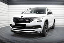 Skoda Kodiaq 2016–2023 DPT sprednji lip spojler (črna visok sijaj) fotografija 2
