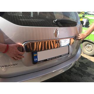 Polna letvica nad registrsko tablico (nerjavno jeklo) Dacia Duster 2008–2018 fotografija 2