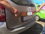 Renault Duster 2008–2017 Letvica nad registrsko tablico, enodelna (nerjaveče jeklo) fotografija 4