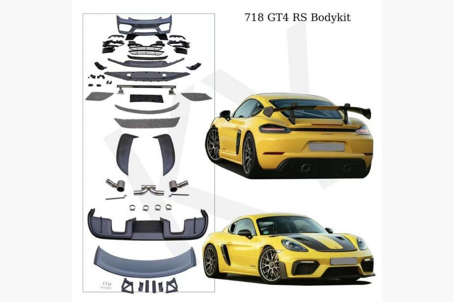 Porsche Boxster/Cayman 982 (718) 2016– GT4 RS komplet karoserijskih dodatkov (bodykit) Image