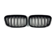 BMW serija 1 F20/F21 2011–2019 M-Look ledvični rešetki (2011-2014, črna visok sijaj) fotografija 2
