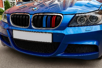 BMW serija 3 E90/E91 2005–2011 M-Look ledvične maske (za E-90/91 2008-2011, M-Color s kromiranim robom) fotografija 1