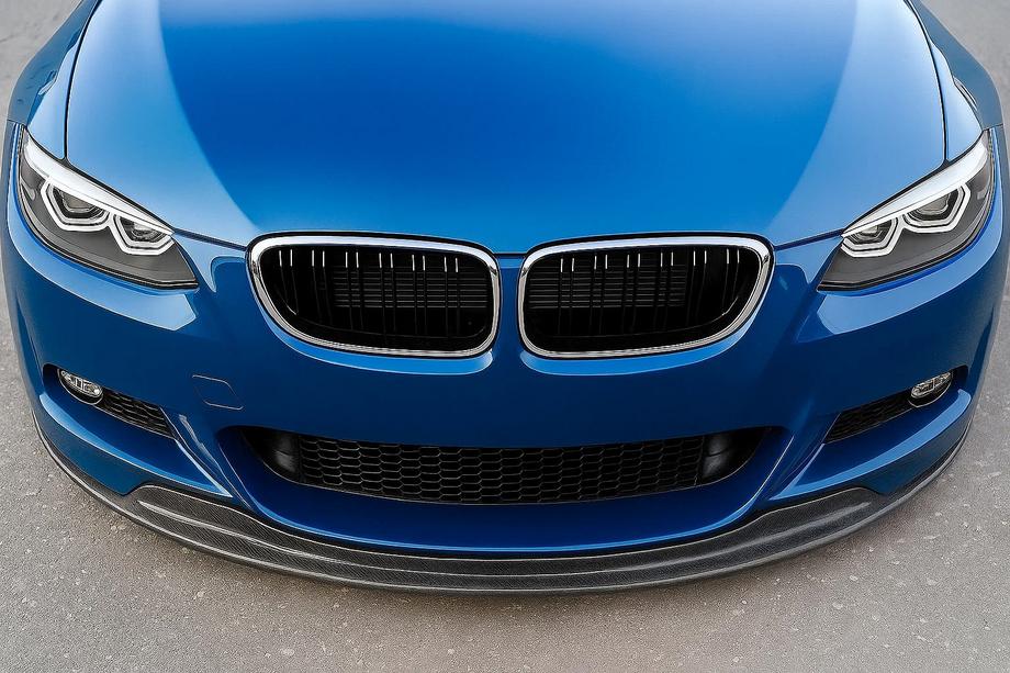 BMW serija 3 E92/E93 2006–2013 M-Look ledvična maska (za 2005-2009, sijajno črna s kromiranim robom) Image