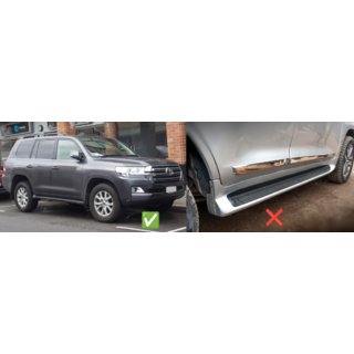 Sprednje blatne zavesice (2 kosa, za pragove brez osvetlitve) Toyota Land Cruiser 200 2007–2021 fotografija 1