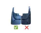Toyota Land Cruiser 200 2007–2021 Zadnje blatne zavesice 2015-2021 (2 kos, za body kit, ozke) fotografija 2