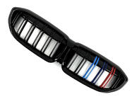 BMW serija 3 G20/G21 2018– Ledvične rešetke M-Look V2 (2018-2022, M-Color s črnim robom) fotografija 3