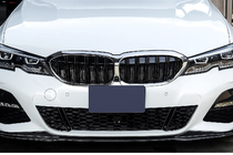 BMW serija 3 G20/G21 2018– Ledvični maski M-Look V2 (2018-2022, sijajno črna s krom obrobo) fotografija 1