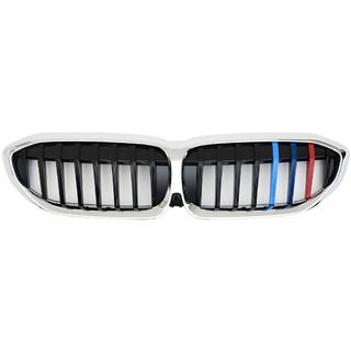 Ledvična maska 1 letvica (2018-2022, M-Color s krom obrobo) BMW serija 3 G20/G21 2018– fotografija 2