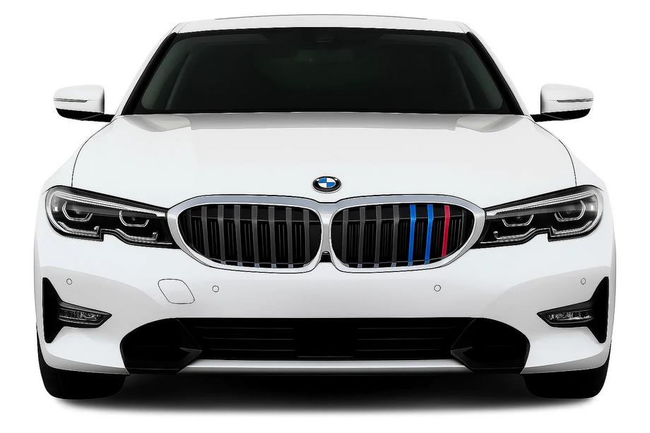 BMW serija 3 G20/G21 2018– Ledvična maska 1 letvica (2018-2022, M-Color s krom obrobo) Image