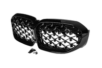 BMW serija 3 G20/G21 2018– Ledvične maske Diamond Black (2018-2022, črn rob) fotografija 4