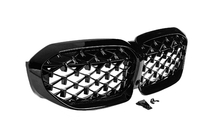 BMW serija 3 G20/G21 2018– Ledvične maske Diamond Black (2018-2022, črn rob) fotografija 5