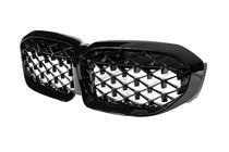BMW serija 3 G20/G21 2018– Ledvične maske Diamond Black (2018-2022, črn rob) fotografija 8