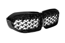 BMW serija 3 G20/G21 2018– Ledvične maske Diamond Black (2018-2022, črn rob) fotografija 9
