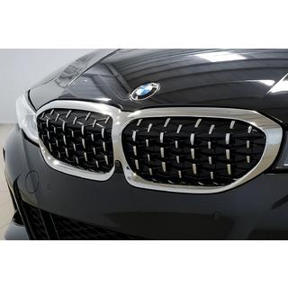 Ledvične rešetke Diamond Silver (2018-2022, krom obroba) BMW serija 3 G20/G21 2018– fotografija 1