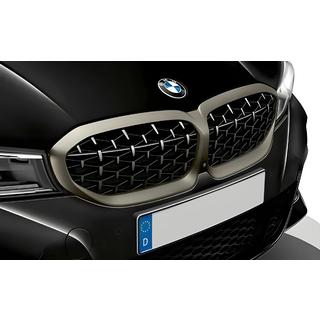 Ledvični mrežici Diamond Silver (2018-2022, mat krom obroba) BMW serija 3 G20/G21 2018– fotografija 1