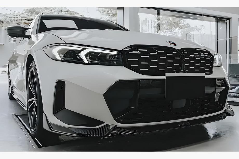 BMW serija 3 G20/G21 2018– Ledvični rešetki Diamond Silver (2022+, črn rob) Image