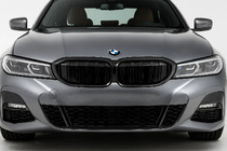 BMW serija 3 G20/G21 2018– M-Look ledvične rešetke (za G28 2022+, sijajno črna) fotografija 1