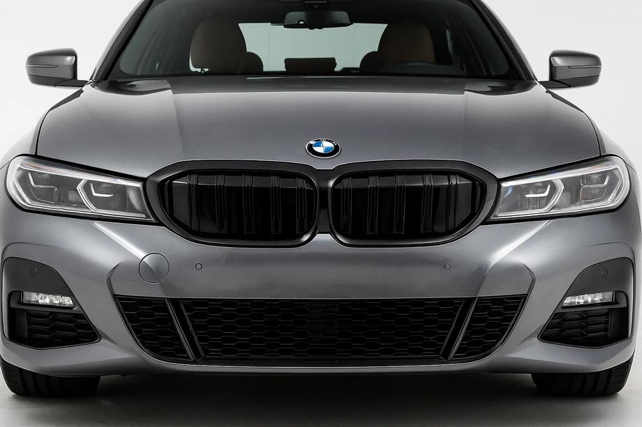 BMW serija 3 G20/G21 2018– M-Look ledvične rešetke (za G28 2022+, sijajno črna) Image