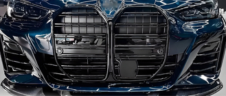 BMW serija 4 G22/23/26 2020– M-Look ledvična maska (za G26, sijajno črna) fotografija 3
