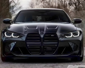 BMW serija 4 G22/23/26 2020– M-Look ledvične rešetke (za G26, mat črna) fotografija 1
