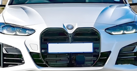 BMW serija 4 G22/23/26 2020– M-Look ledvički (za I4 G26,2022+, sijajno črna) fotografija 3