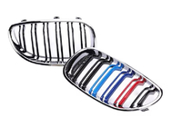 BMW Serija 5 E60/E61 2003–2010 Ledvične rešetke M-Look (M-Color s kromiranim robom) fotografija 2