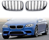 BMW serija 5 F10/F11 2010–2016 M-Look ledvični rešetki (črni sijaj s krom obrobo) fotografija 2