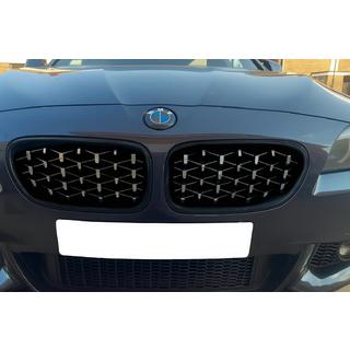 Ledvične maske Diamond Silver (črn rob) BMW serija 5 F10/F11 2010–2016 fotografija 1