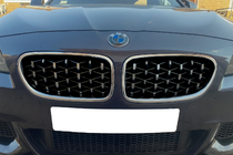 BMW serija 5 F10/F11 2010–2016 Ledvične maske Diamond Silver (kromiran rob) fotografija 1