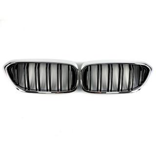 Ledvične maske M-Look (2017-2020, črna visok sijaj s krom obrobo) BMW serija 5 G30/G31 2017–2023 fotografija 2