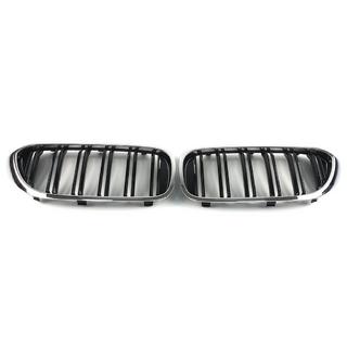 Ledvične maske M-Look (2017-2020, črna visok sijaj s krom obrobo) BMW serija 5 G30/G31 2017–2023 fotografija 4