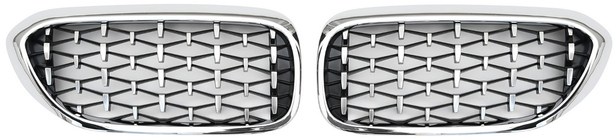 BMW serija 5 G30/G31 2017–2023 Ledvična maska Diamond Silver V1 (2017-2020, krom obroba) fotografija 2