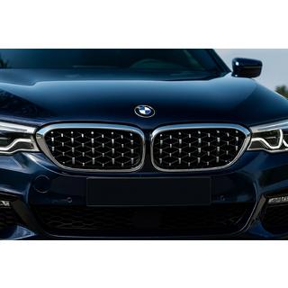 Ledvična maska Diamond Silver V1 (2017-2020, krom obroba) BMW serija 5 G30/G31 2017–2023 fotografija 1