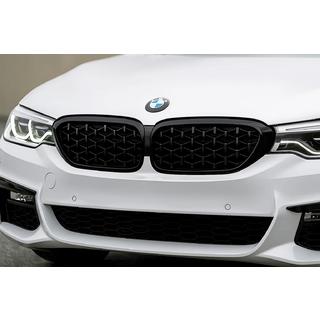 Ledvične rešetke Diamond Black V1 (2017-2020, črn okvir) BMW serija 5 G30/G31 2017–2023 fotografija 1