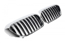 BMW serija 5 G30/G31 2017–2023 Ledvična maska 1 Bar (2017-2020, črna visok sijaj s kromiranim robom) fotografija 2