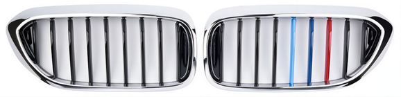BMW serija 5 G30/G31 2017–2023 Ledvične maske 1 Bar (2017-2020, M-Color s kromiranim okvirjem) fotografija 2