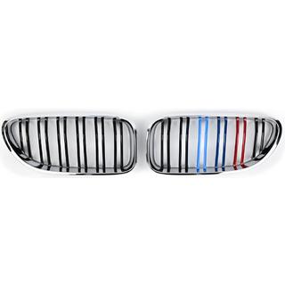 Ledvične rešetke M-Look (M-Color s kromiranim robom) BMW serija 6 F12/F13/F06 2011–2018 fotografija 2