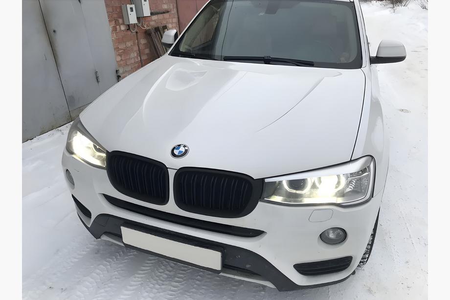 BMW X3 F25 2011–2018 M-Look ledvični rešetki (2014-2018, mat črna) Image
