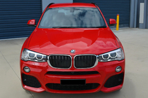 BMW X3 F25 2011–2018 Ledvični maski M-Look (2014-2018, sijaj črna s kromiranim robom) fotografija 1