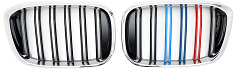 BMW X3 G01 2018– Ledvične maske M-Look (2018-2021, M-Color s krom obrobo) fotografija 2