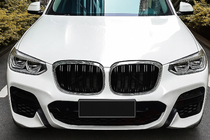 BMW X4 G02 2018– M-Look ledvične rešetke (2018-2021, sijajno črna s kromiranim robom) fotografija 1