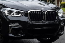 BMW X3 G01 2018– Ledvične maske 1 Bar (2018-2021, črna visok sijaj s krom obrobo) fotografija 1