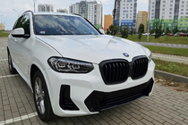 BMW X3 G01 2018– Sprednja maska 1 Bar (2021+, mat črna) fotografija 1