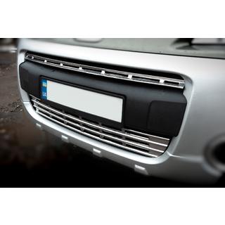Okrasne letvice za masko hladilnika (2-delni, nerjaveče jeklo) Citroen Berlingo 2008–2018 fotografija 3
